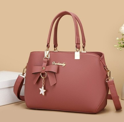 Women's Medium PU Leather Streetwear Square Zipper Shoulder/Hand Bag