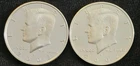Lot 2002 - 2003 S Kennedy Half Dollar Siver Proof 90%
