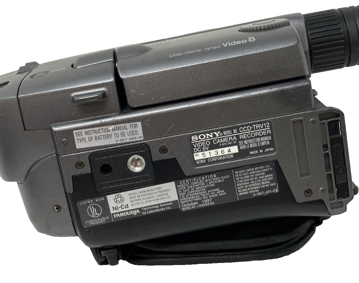 Sony Handycam CCD-TRV12 8mm Analog Camcorder for sale online | eBay
