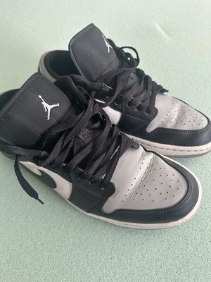 Nike Air Jordan 1 Low Shadow Toe Size 12 Light Grey/Black