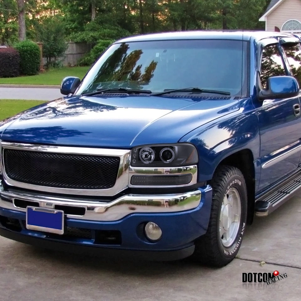 Fit 1999-2006 GMC Sierra Yukon Black/Smoke LED Sequential Signal Bumper Lamps - Изображение 2 из 4