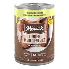 Merrick Limited Ingredient Grain Free Wet Dog Food - Lamb Recipe
