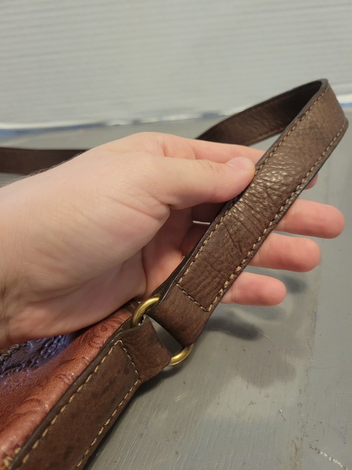 Fossil Patchwork Suede Shoulder Bag Multicolor Mi… - image 9