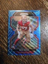 2021 Panini Prizm - Nick Bosa #58 Blue Wave Prizm /199 49ers