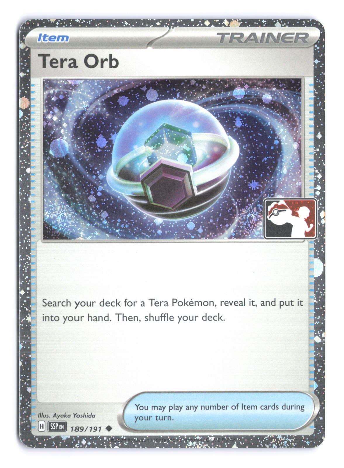 Pokemon Tera Orb Prize Pack Series Card 189/191 Holo NM