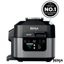 Ninja ON500UK Speedi 12 in 1 Multi Cooker, Air Fryer & Slow Cooker  Black Steel