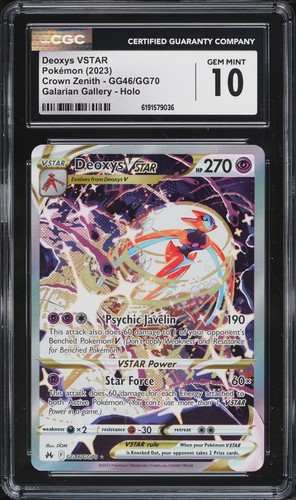 Deoxys VSTAR graded CGC 10 for sale on eBay