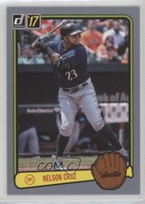 2017 Panini Donruss Retro 1983 Gray Border 169/199 Nelson Cruz #RV-32 9o3