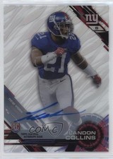 2015 Topps High Tek Pattern 1 Grass/Waves Auto Landon Collins #52 Auto 0v0