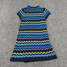 Missoni for Target Dress Knit Short Sleeve Chevron Zigzag Blue size XS