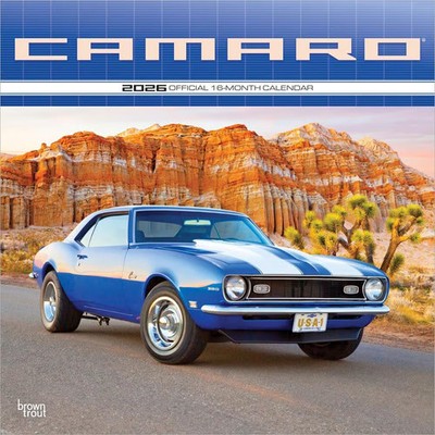 BrownTrout,  Camaro 2026 Wall Calendar, 12'' X 12'', 16-Month Calendar with Stap