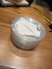 VINTAGE Duralex GLASS 6" Clear SIDE PLATES X 12