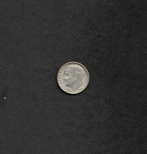 1964 Franklin Roosevelt Silver Dime,  Denver Mint, Excellent/Fine Condition