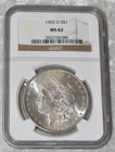 1902 O MORGAN 90% SILVER $1 DOLLAR NGC CERTIFIED MS 62 MS62 PLUS NEW ORLEANS USA