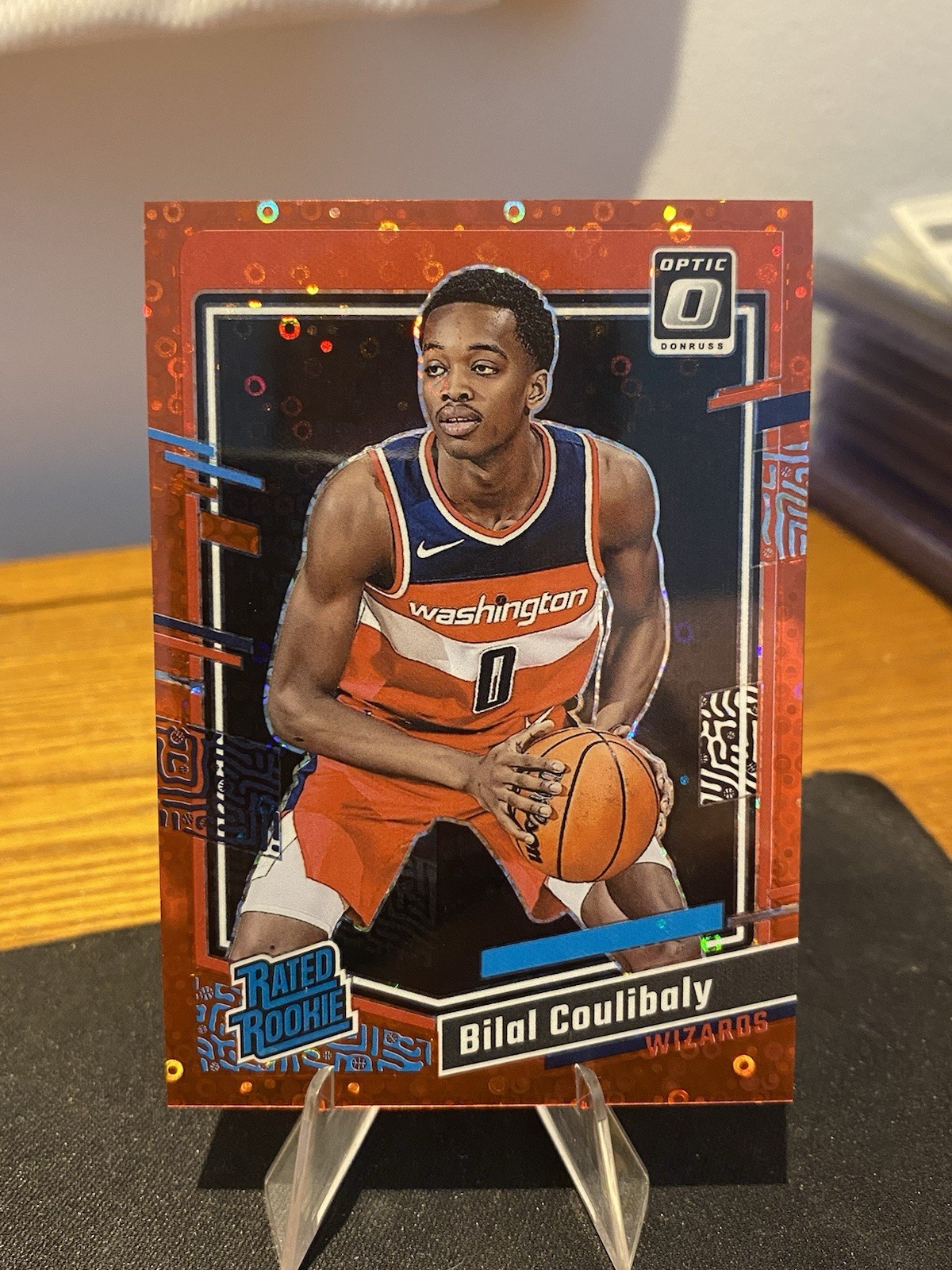 Bilal Coulibaly 2023-24 Donruss Optic 35/75 Red Disco Rated Rookie RC #243