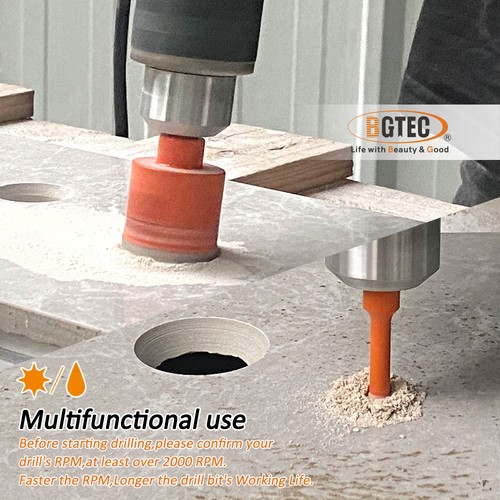 Diamond Drilling Core it Set Hole Saw Cutter for Porcelain Tile Ceramic 11pcs - Picture 3 of 10