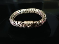 John Hardy Woven Sterling Silver Chain Bracelet.