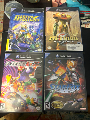 Nintendo Gamecube Game Lot F-Zero Starfox Metroid Tested working