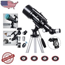 Telescope 70mm Aperture, 500mm, Refractor, Optics, Phone Adapter