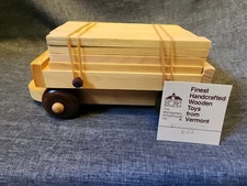 Montgomery Schoolhouse Vermont Handcrafted Wooden Large Lumber Car Train Car