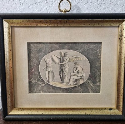 Antique Roman Greek Etching