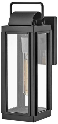 Hinkley Sag Harbor 16 1/4" High Rectangular Black Outdoor Wall Light - Picture 2 of 3