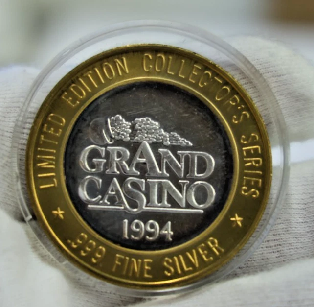 .999 Silver $10 Casino Strike Grand Casino Seven/Eleven - Image 2 of 2