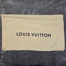 Louis Vuitton Cream Cotton Dust Bag Envelope 21x12 Large Handbag Cover Accessory