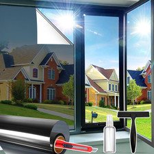 Window Privacy Film One Way Daytime Privacy Static Cling Sun Blocking anti UV Re