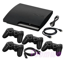 Sony PlayStation 3 PS3 Console Slim, Pick 320GB 500GB, 1-4 Controllers