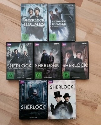 Sherlock Holmes Paket  2 Filme + Komplette Serie 1-4 + Die Braut des Grauens DVD