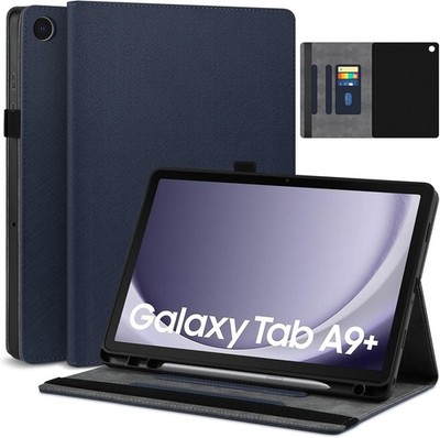 Case for Samsung Galaxy Tab A9+ 11 inch 2024 Tablet Slim Folio Cover with S Pen