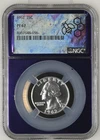 1962 Philadelphia Washington Quarter Dollar Coin NGC PF67 - Bee Label Holder
