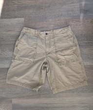 Eddie Bauer Ripstop Cargo Shorts Mens Fit 34 Tag 35 Tan Gorpcore Outdoor Hike
