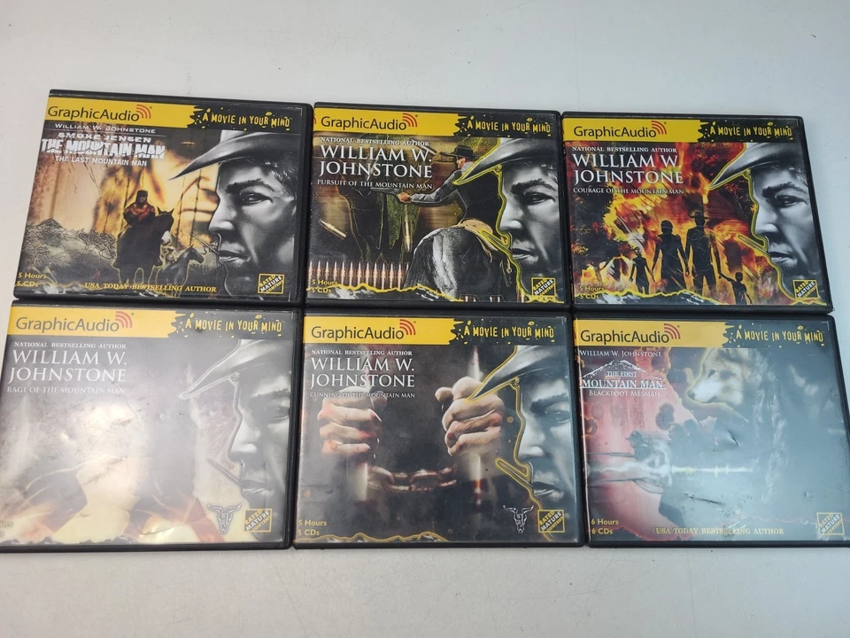 Lot Of 19 Various Western Audiobook CDs Graphic Audio Johnstone L'Amour *AS IS* - Imagem 2 de 4
