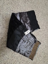 Vintage 80  s New With Tags Baar  Beards 100 Rayon Scarf Black Silver Gold