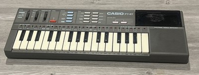 Vintage 80's Casio PT-87 Synth Keyboard w/ ROM Works New Batteries Nostalgia Toy