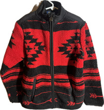 Boys Polo Ralph Lauren Sz 8 Aztec Red Black Jacket NWT - Zip - WARM Southwest