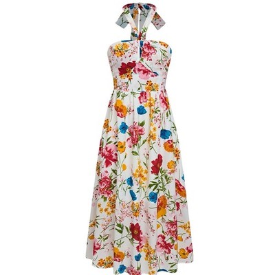 NWT Cupshe Lights Down Low Floral Midi Dress M Medium