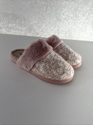Used Dear foams Cozy Comfort Slippers Pink 