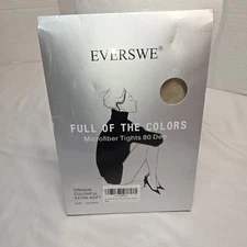 EVERSWE Women's 80 Den Soft Opaque Women's Tights Natural Size XXL XXXL NWT