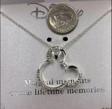 Disney Necklace Mickey Magic Moments Fine Silver Plated 16" Inch NWT