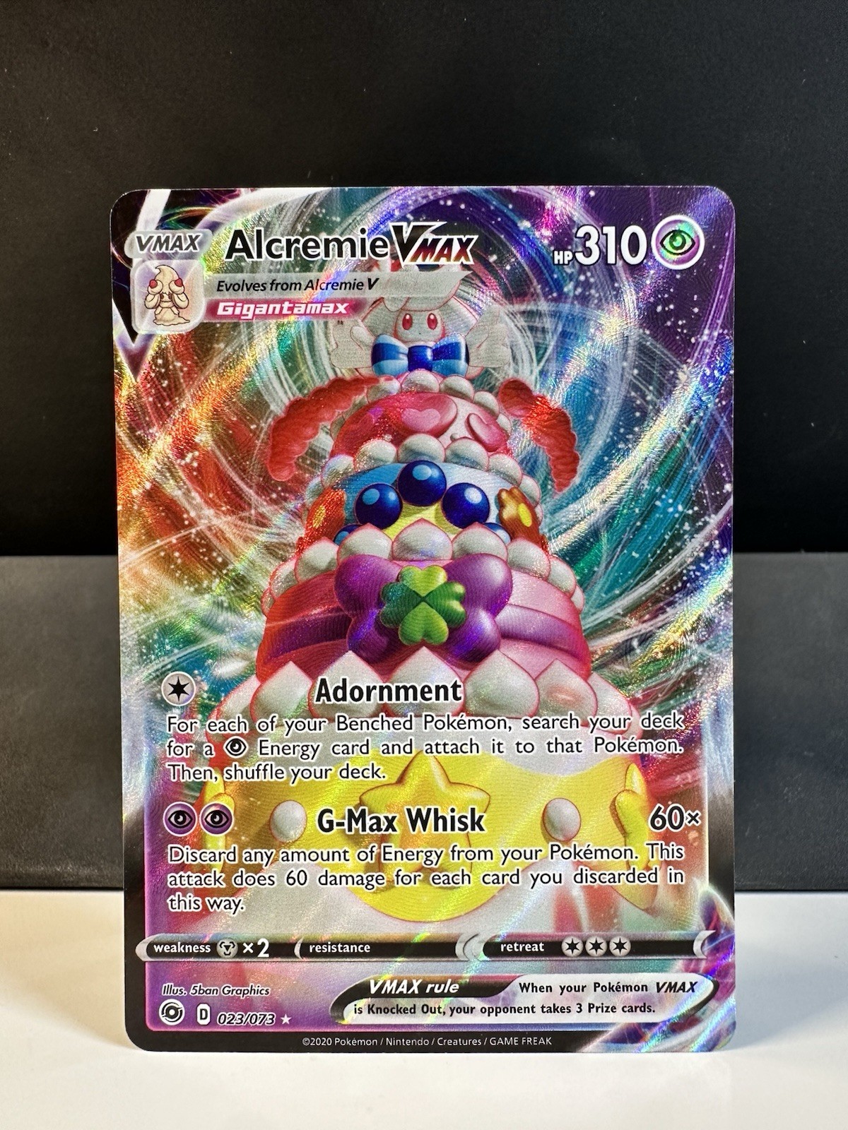 Alcremie Vmax 023/073 Champions Path NM Ultra Rare Full Art Pokemon Card