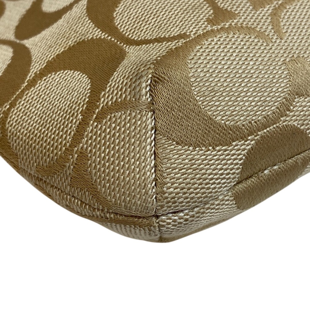 COACH Shoulder Bag Signature Python Pattern Beige… - image 4