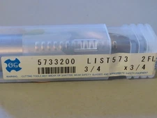 OSG 3/4 IN DIAM, 1-5/8 IN LOC,3-7/8 IN OAL,2 FLUTE COBALT SQUARE END MILL