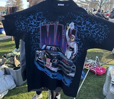 Vintage Nascar Earnhardt MAN Intimidator Shirt All Over Print X-Large Ex Cond