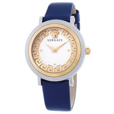 Versace Greca Flourish Quartz Silver Dial Ladies Watch VE7F00223