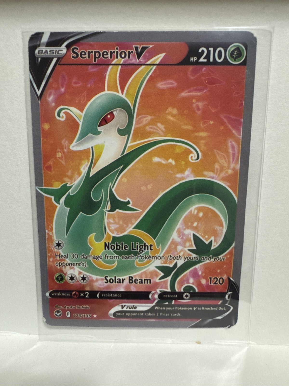 Serperior V - 170/195 Silver Tempest FULL ART Pokemon - NM/MINT