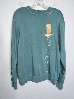Mr Eat Well Sweater Small Medium Pharm Cheese Print Appreciate You Oversized AA