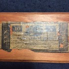 3 Money Currency Artworks ● Banknote Facsimiles on Wood Plaque ● Wall Hang Craft — photo 7